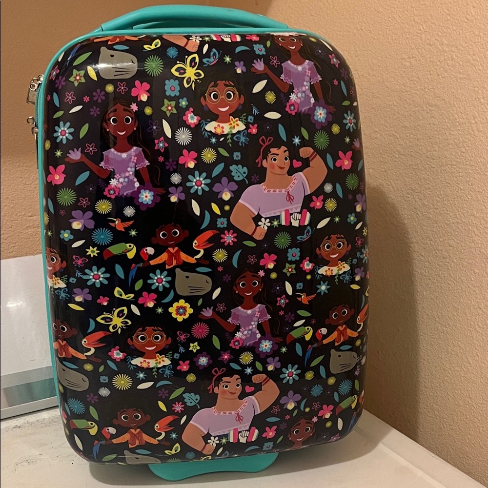Disney Encanto Kids Suitcase - Navy Blue and Multicolor